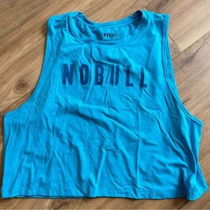 No bull cropped muscle tank top